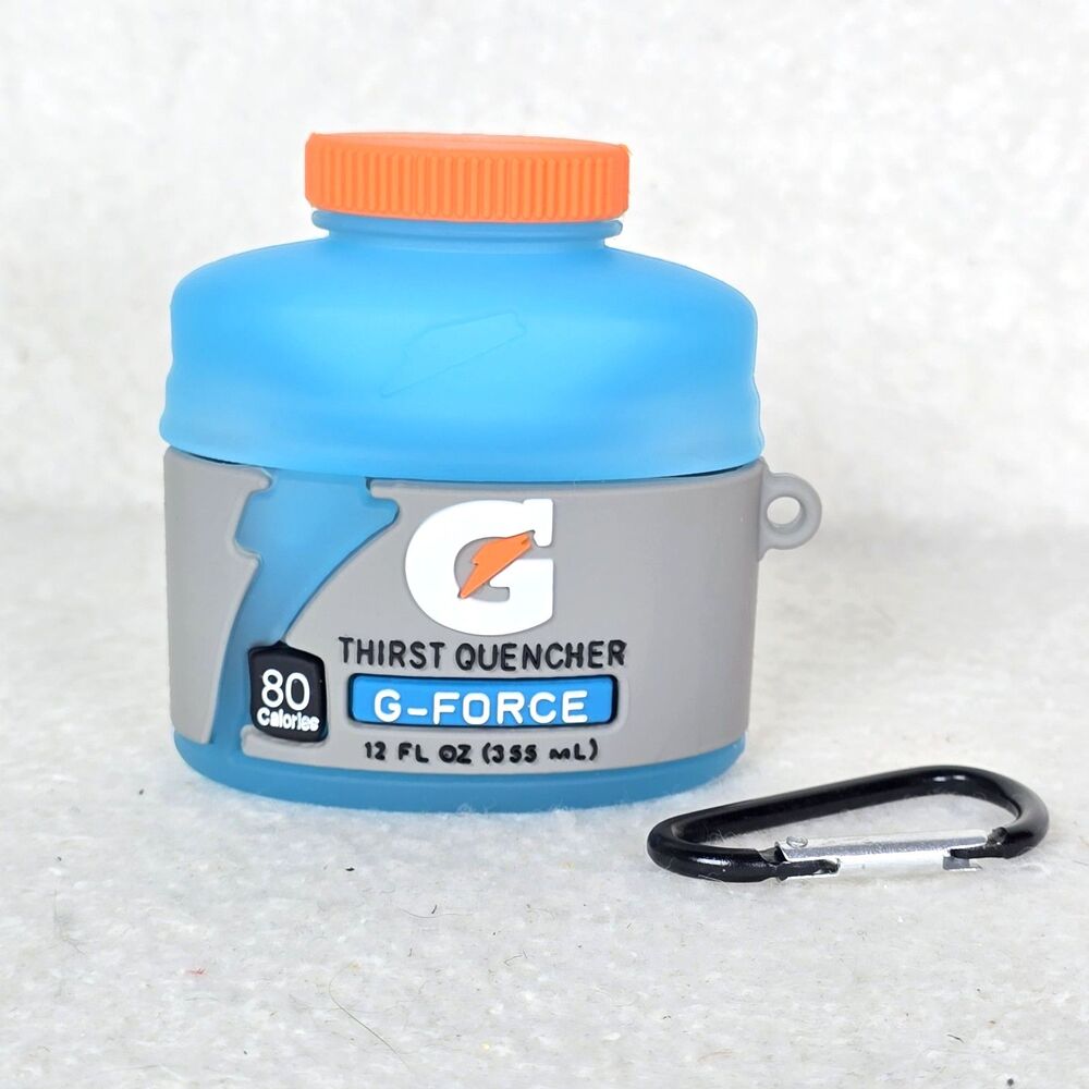 Blue Gatorade G-Force Drink Bottle Soft Silicone AirPod Pro Case Cover Skin